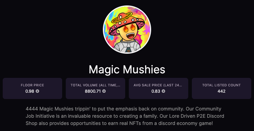 Mushieverse's tweet photo. Yep, the only tweet needed. Don't fomo in later. Get in while you can 🚀🍄 #mushieskingdom https://t.co/P2rAVDltcp