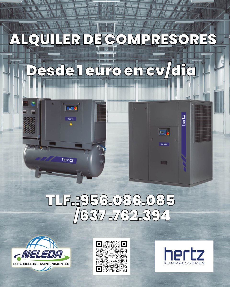 NeledaSL's tweet photo. Pregúntanos por el alquiler de nuestros compresores.
https://t.co/sOptfP6HeH #cadiz #algeciras #bahiadecadiz #jerez #compresores https://t.co/njQca8kanX