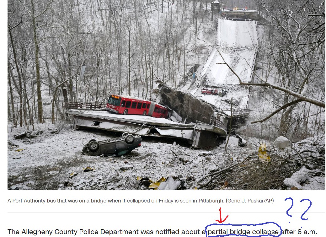 Must be low visibility in PA - partial collapse? #fourthworldinfrastructure #fixtheroads #wedeservebetter #roadtonowhere