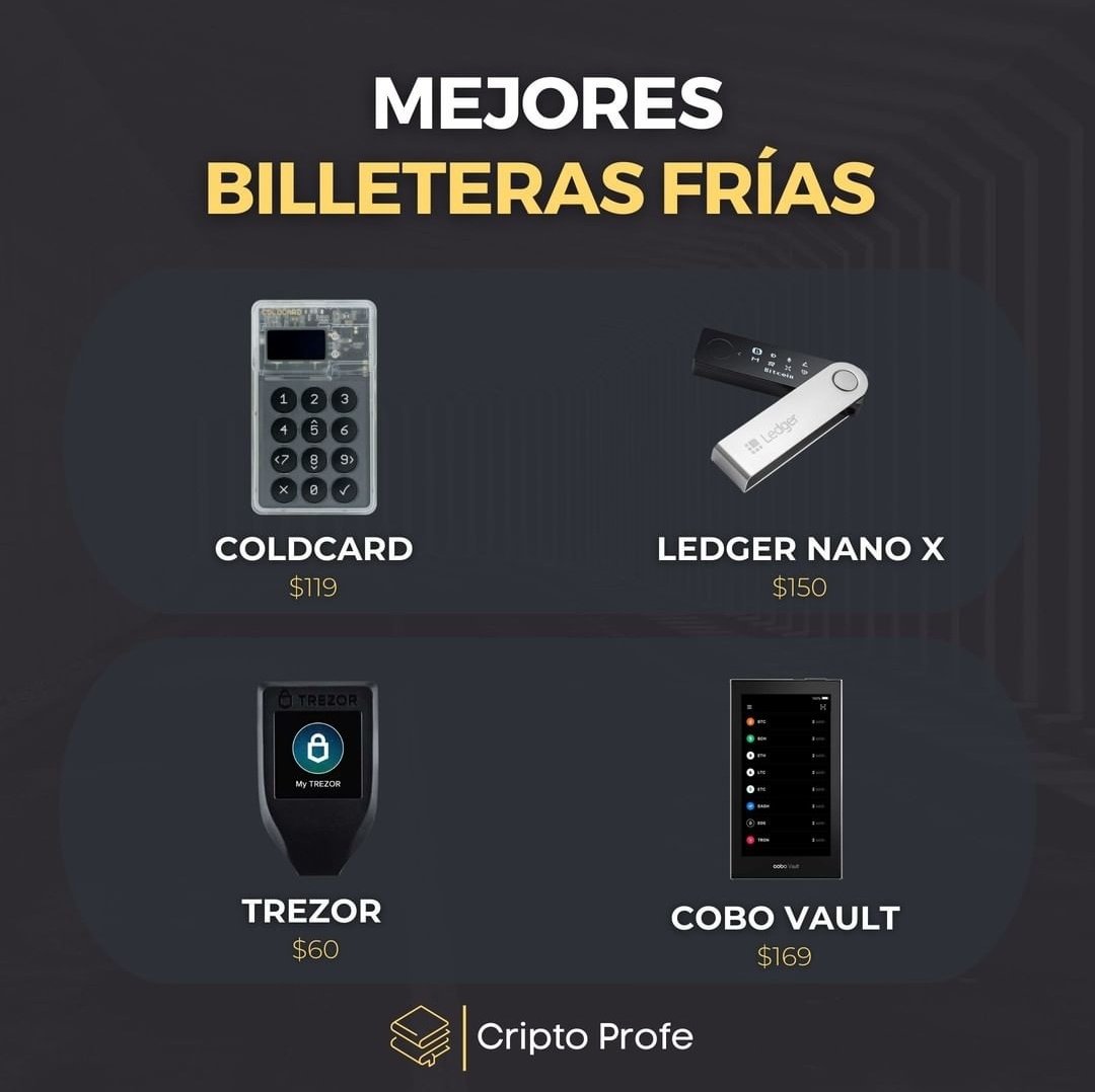 Conoces las billeteras frías o Cold Wallet??🤔🔐 Danos tu opinión!!✍️👇