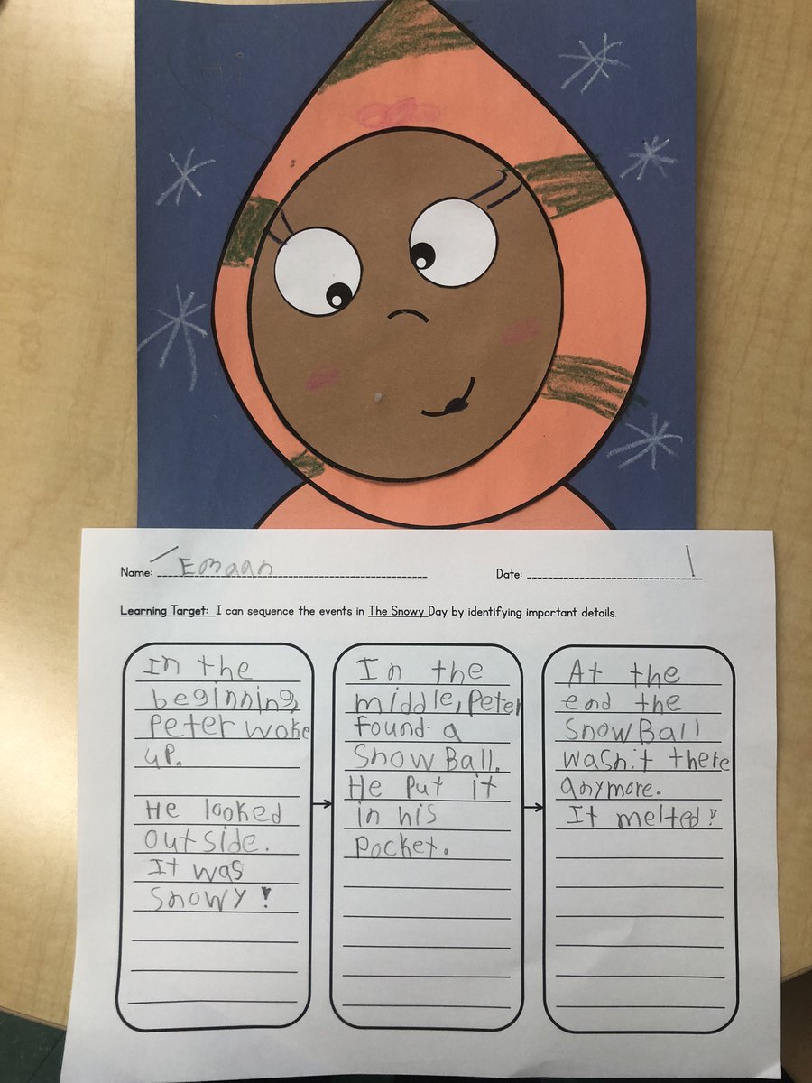 2ndGradeJKO's tweet photo. We are getting ready for the big snowstorm this weekend! Students read the book “The Snowy Day. They then worked together to sequence the events of the story. ❄️ ⛄️ ❄️ ⛄️ @PS66JKO @ThinkingMaps #TheSnowyDay #snow #ResponsetoReading #FlowMap #WeLoveArt #thinkingmaps https://t.co/lUmQGSl9Om