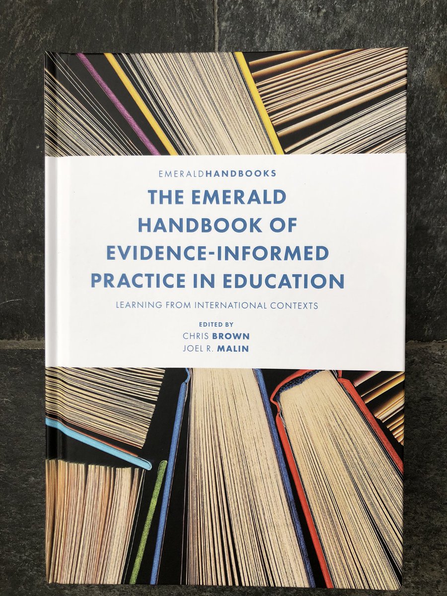 Chris Brown (@chrisbrown1475) on Twitter photo Whoop!! My new edited book with @JoelMalin In it we look at 22 education systems to see what they tell us about how to achieve evidence-informed practice! Thanks to all the contributors for their amazing work and <a href="/Kimchadwick14/">Kim Chadwick</a> ace support!! <a href="/DUSofE/">School of Education at Durham University</a> <a href="/EmeraldEdu/">Emerald Quality Education</a> <a href="/DurhamPolicyHub/">Durham Public Policy Hub</a> Whoop!! My new edited book with @JoelMalin In it we look at 22 education systems to see what they tell us about how to achieve evidence-informed practice! Thanks to all the contributors for their amazing work and <a href="/Kimchadwick14/">Kim Chadwick</a> ace support!! <a href="/DUSofE/">School of Education at Durham University</a> <a href="/EmeraldEdu/">Emerald Quality Education</a> <a href="/DurhamPolicyHub/">Durham Public Policy Hub</a>