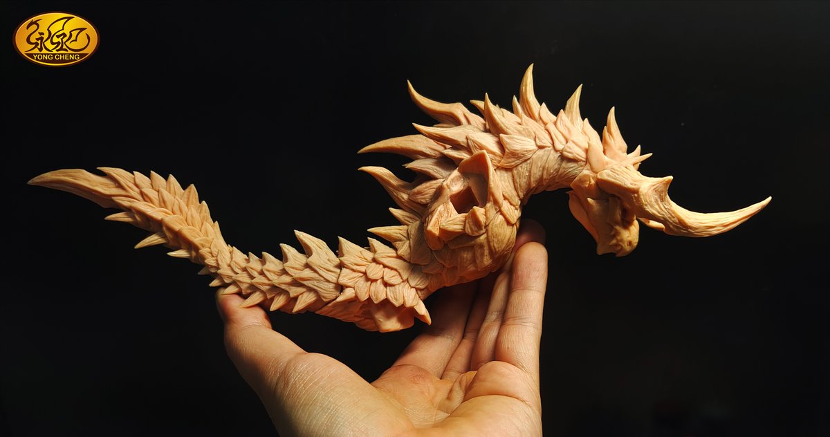 yong_cheng666's tweet image. 龍就是做很多刺刺就很帥!
這隻真的做得很開心