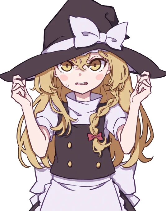 #深夜の真剣お絵描き60分一本勝負 
魔理沙 