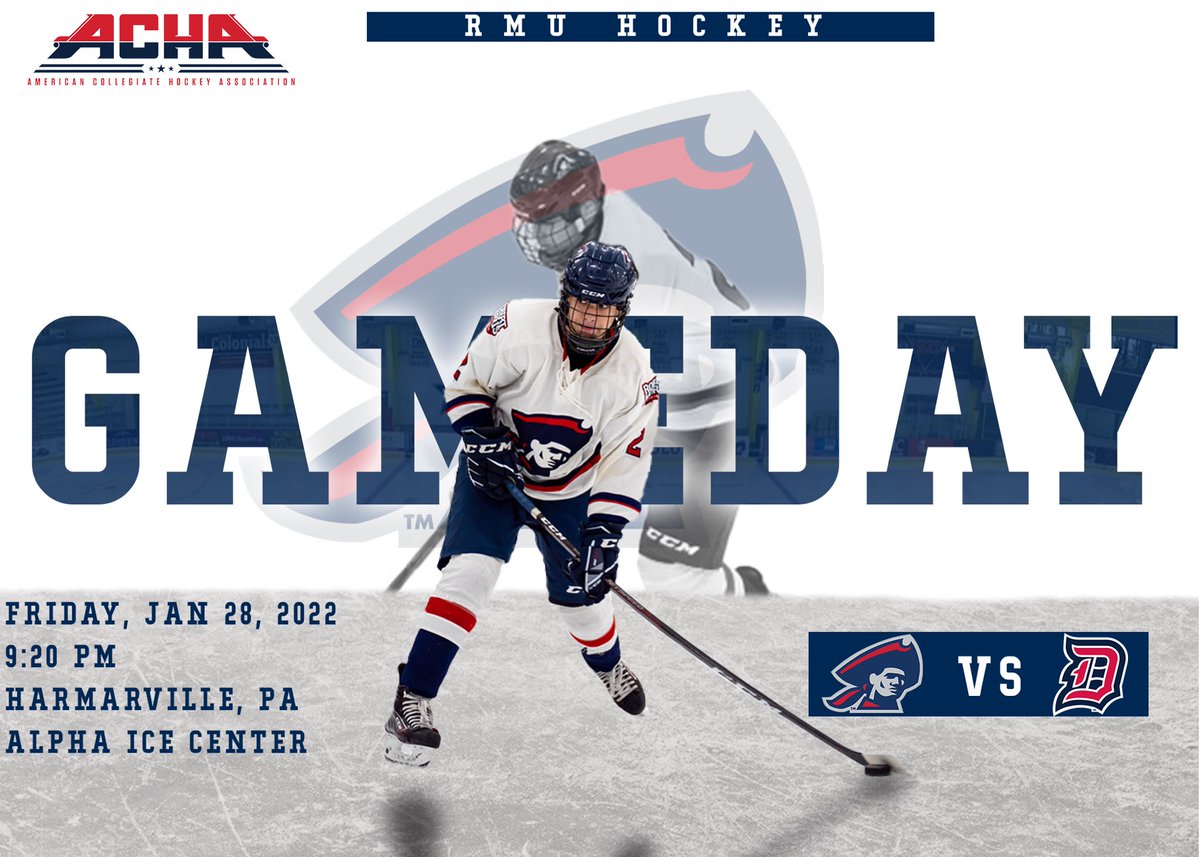 River Rivalry.

⏱: 9:20 P.M.
🆚: Duquesne
🏟: Alpha Ice
