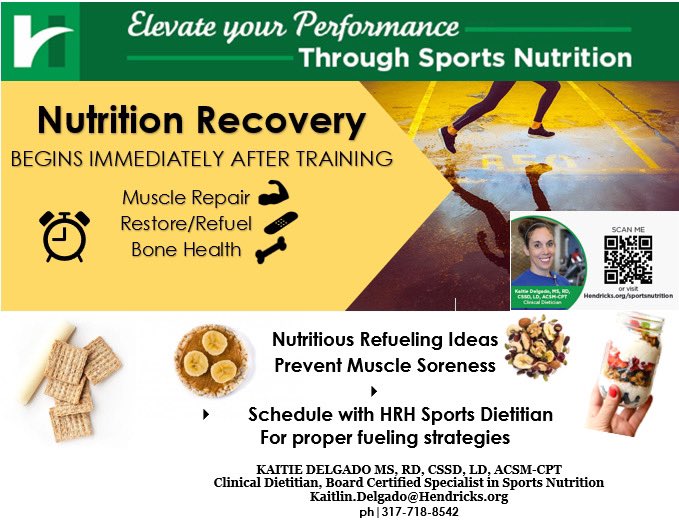 AvonSportsMed's tweet photo. Elevate your performance through sports nutrition.  Schedule with HRH board certified Sports Dietitian Kaitie Delgado https://t.co/H2SE6qInty  Learn how to adjust your individual nutritional needs based on your sport, duration, and intensity of training. https://t.co/QlLFozBST3