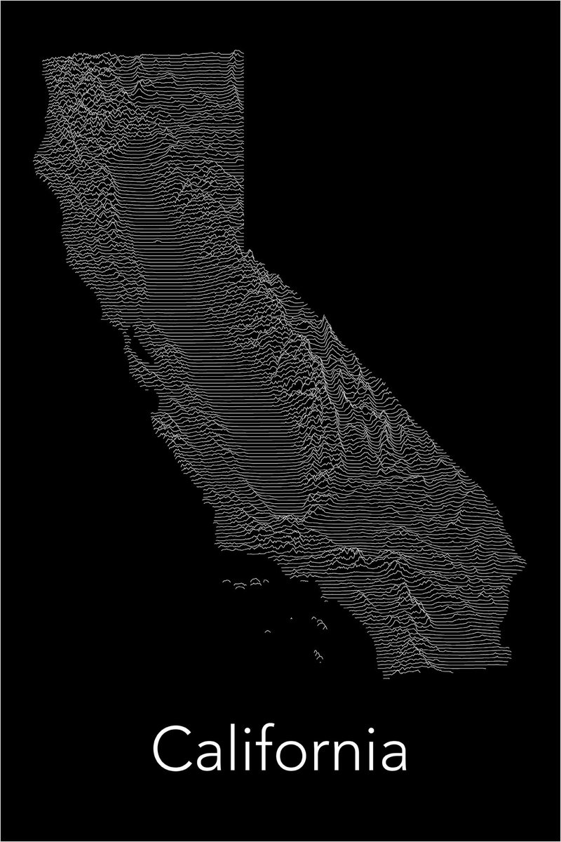 California Stacked Plot Map  •
•
•
•
•
#cali #visitcalifornia #sanfrancisco #la #sandiego #socal #westcoast #igerssf #bayarea #hollywood #streetsofsf #onlyinsf #ca #howsfseessf #sacramento #californialove #sf #ocean #norcal #texas #orangecounty #florida #calilife