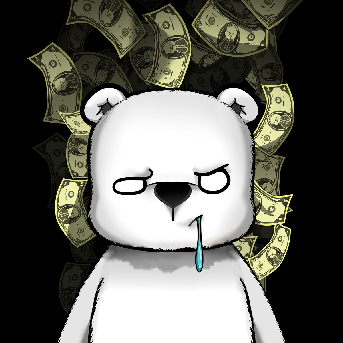 DroolingBearNFT's tweet photo. To celebrate the Chinese New Year, Drooling Bear Club is offering a free pure bear as a benefit for holders of 10 Drooling Bear Club bears, which is very rare in the collection. 

Pure Bear owners can design bears’ clothes and accessories! Each pure Bear is 1/1 unique!
#NFT https://t.co/6T8ChtuTXk