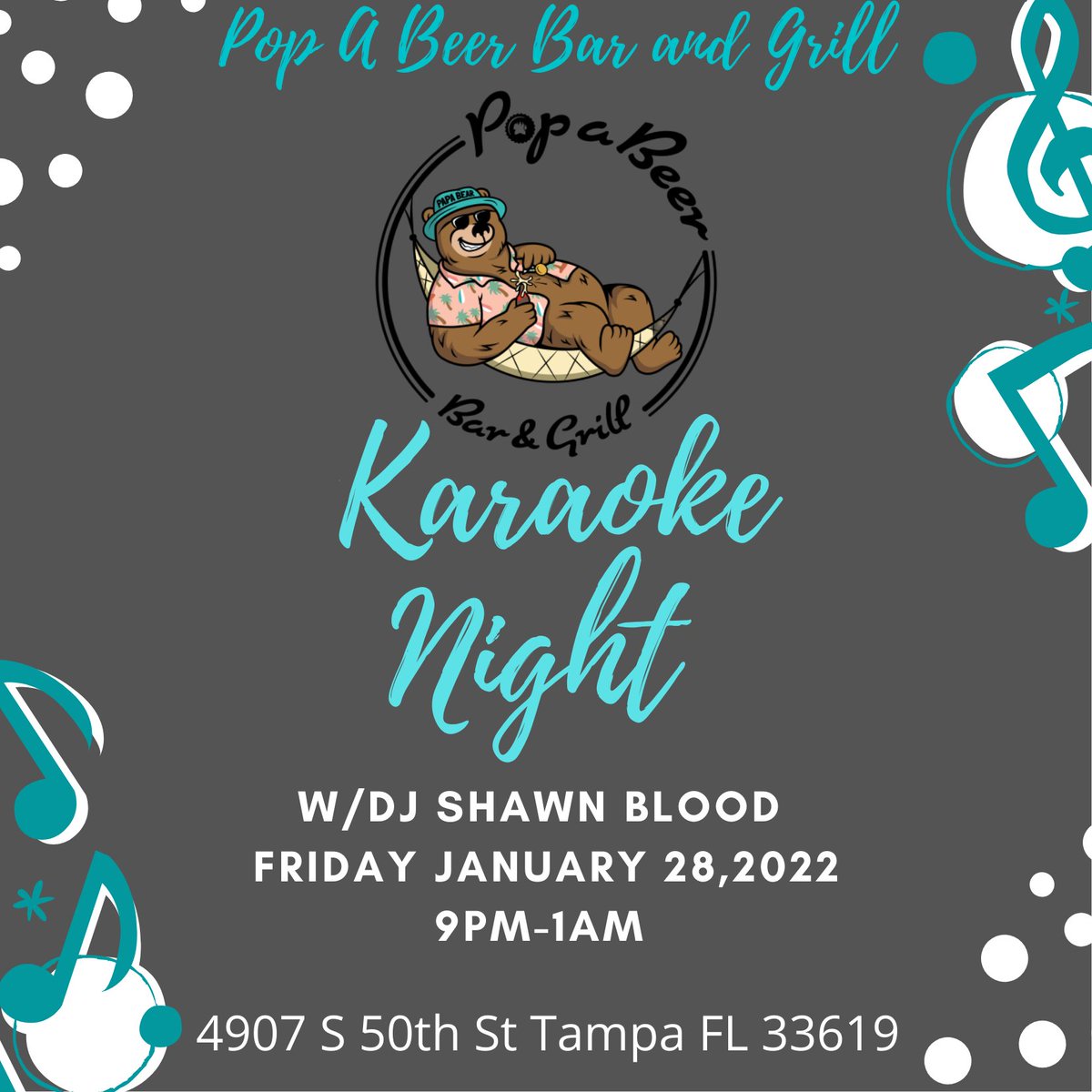 Mach5E21's tweet image. Don&apos;t miss Karaoke Night at  Pop A Beer Bar and Grill with DJ Shawn Blood. Tonight at 9pm