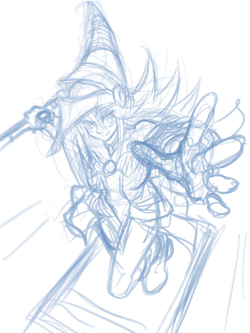 自分用の落書きのつもりが、結構カッコ良い顔になったので、投稿イラストに格上げしました。
月曜あたりに仕上げたいです。
＃マスターデュエル　＃遊戯王　#ブラックマジシャンガール　＃Yugioh https://t.co/UXgE3iKMuP