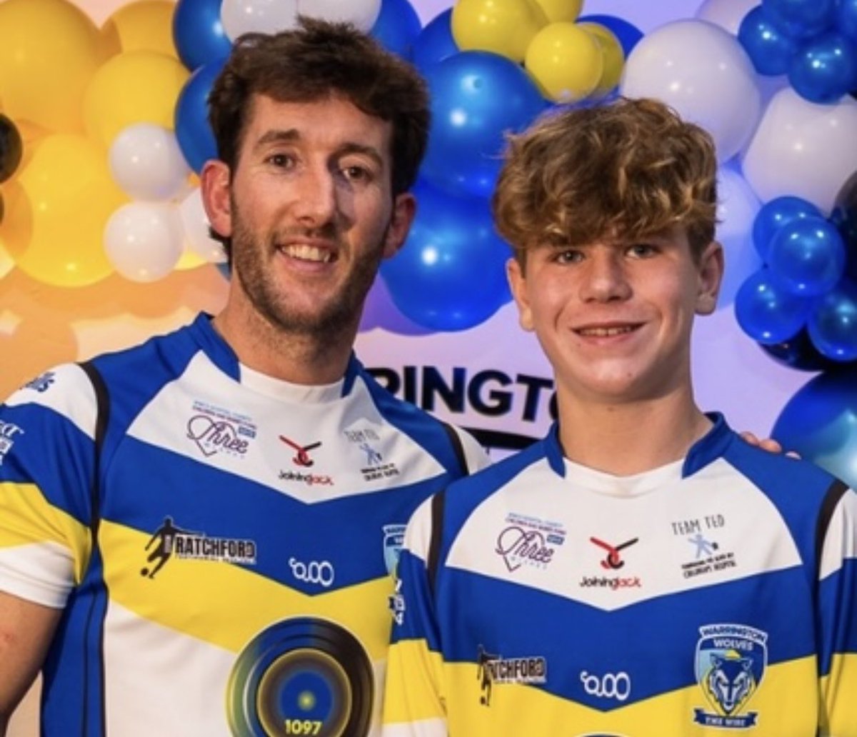 Good luck to <a href="/WarringtonRLFC/">Warrington Wolves</a> superstar <a href="/ratch06/">Stefan Ratchford</a> for his testimonial match against <a href="/WiganWarriorsRL/">Wigan Warriors 🍒⚪️</a> tomorrow. Thank you for choosing my Team Ted for <a href="/AlderHey/">🏥 Alder Hey 💙</a> as one of your charities to support this year.     Looking forward to a huge turnout tomorrow - you deserve it!