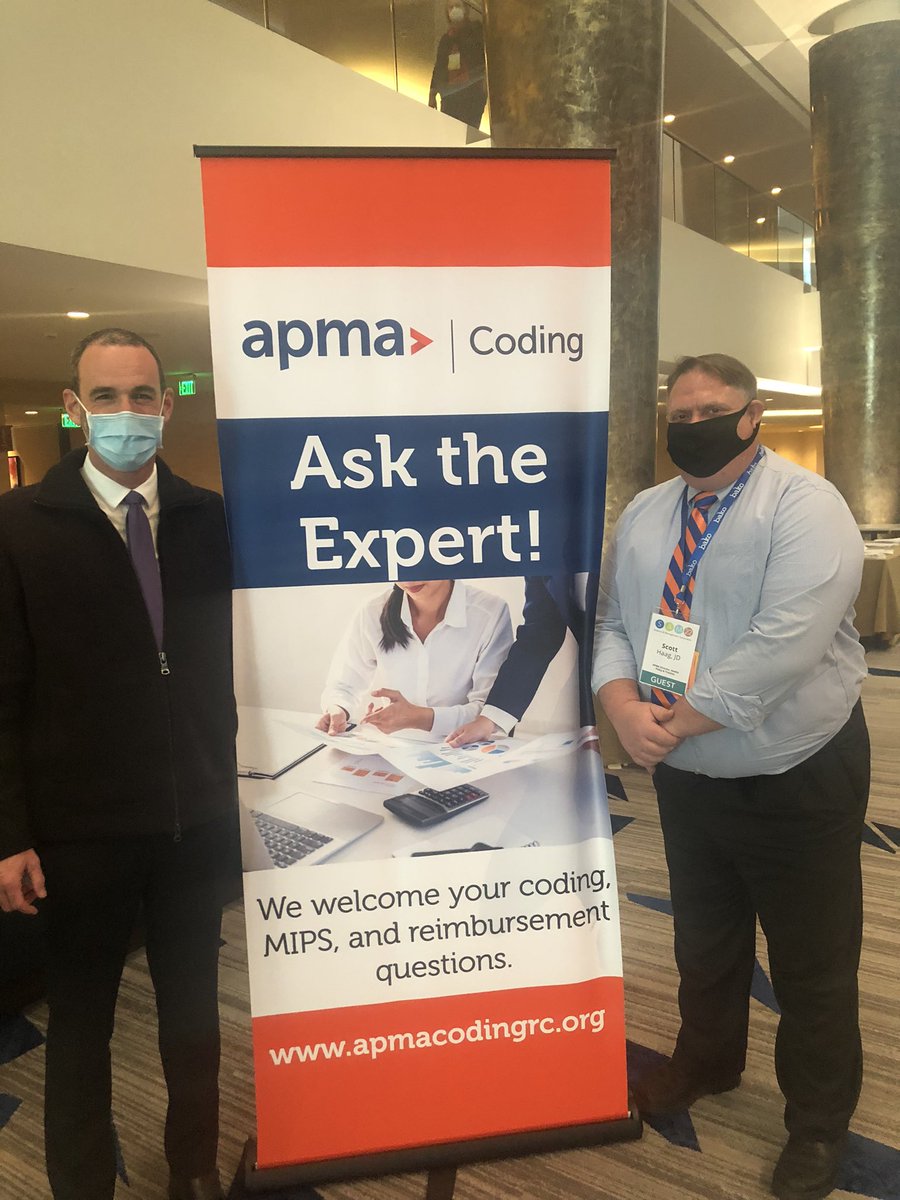 DrLehrman's tweet photo. If you are at #FPMASAM22 stop by the @APMA booth in the hallway with any coding or MIPS questions.
@FPMAtweets https://t.co/qoYzNGBAd0