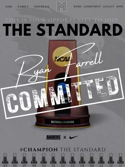 100% COMMITTED🟣⚪️
<a href="/MountUnionFB/">Mount Union Football</a> <a href="/shawn_Collins_/">Shawn Collins</a> <a href="/CoachGeoffDartt/">Geoff Dartt</a>