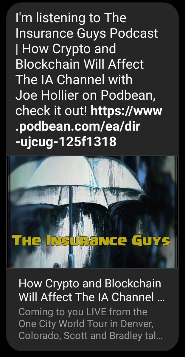 The power of getting insurance agents only, to one place, in once city is immeasurable. The growth is transformative. Tremendous thanks to <a href="/iPROTECTinsured/">iPROTECTinsurance</a> <a href="/bradleyflowers/"></a> <a href="/andymathisen_/">Andy Mathisen</a> <a href="/ryan_mathisen/">Ryan Mathisen</a> + #onecityworldtour for making that growth possible. theinsuranceguyspodcast.com/how-crypto-and…