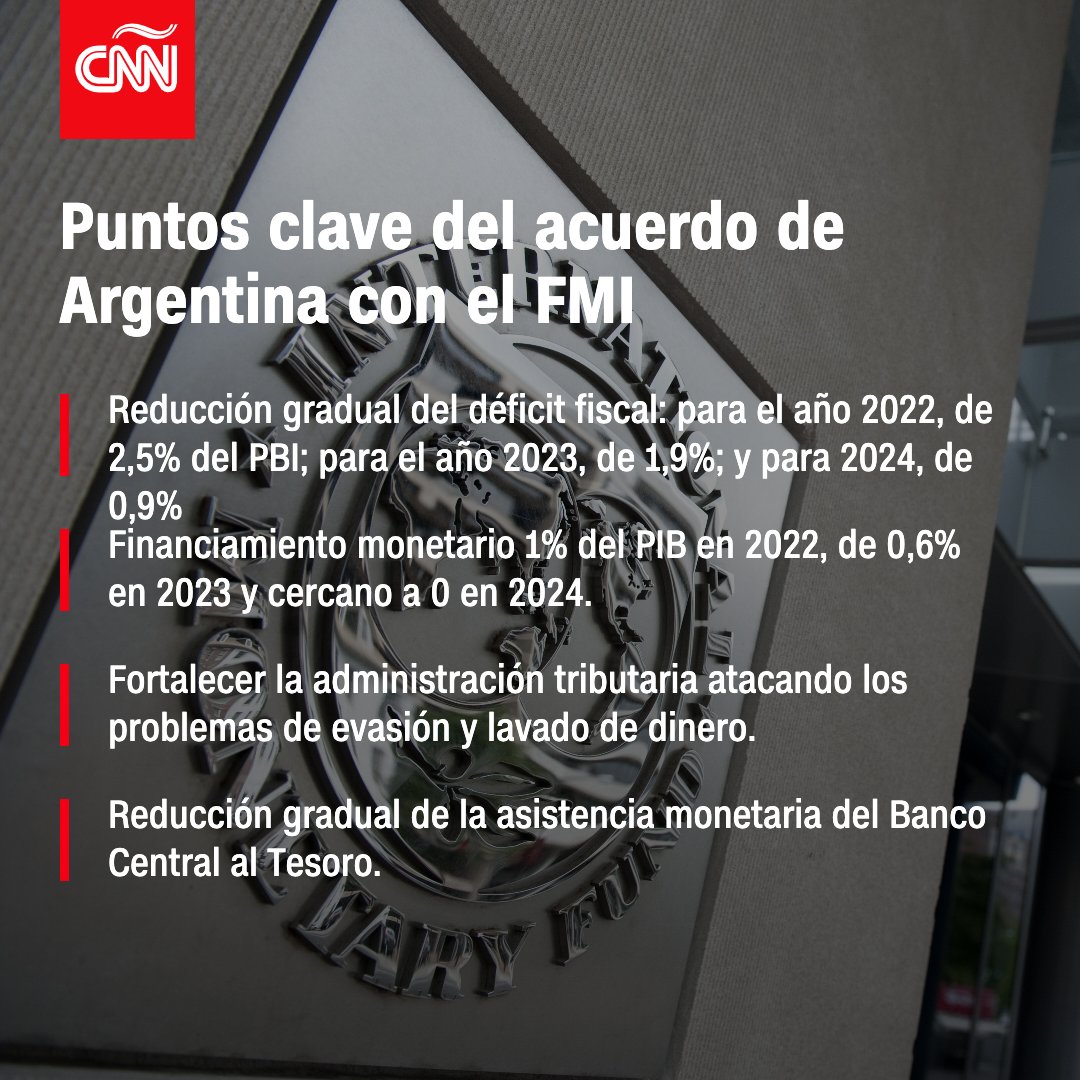 CNNArgentina's tweet photo. El ministro de Economía de #Argentina, Martín Guzmán, dio detalles de los puntos clave del acuerdo por el pago de la deuda con el Fondo Monetario Internacional que se anunció este viernes.

Fuente: Min. de Economía de Argentina https://t.co/rnGo8JZ43G