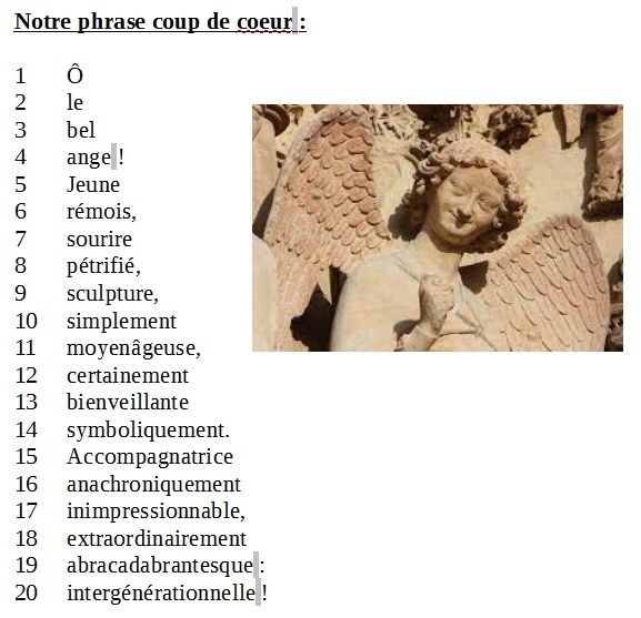 #Twoulipo #EQ39 . Phrase Boule de Neige. 2.❤️