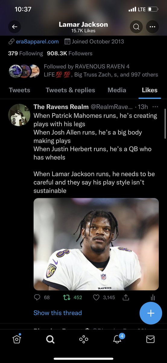 RealmRavens's tweet photo. Looks like @Lj_era8 agrees 🐐 https://t.co/CLXKWqUhkO