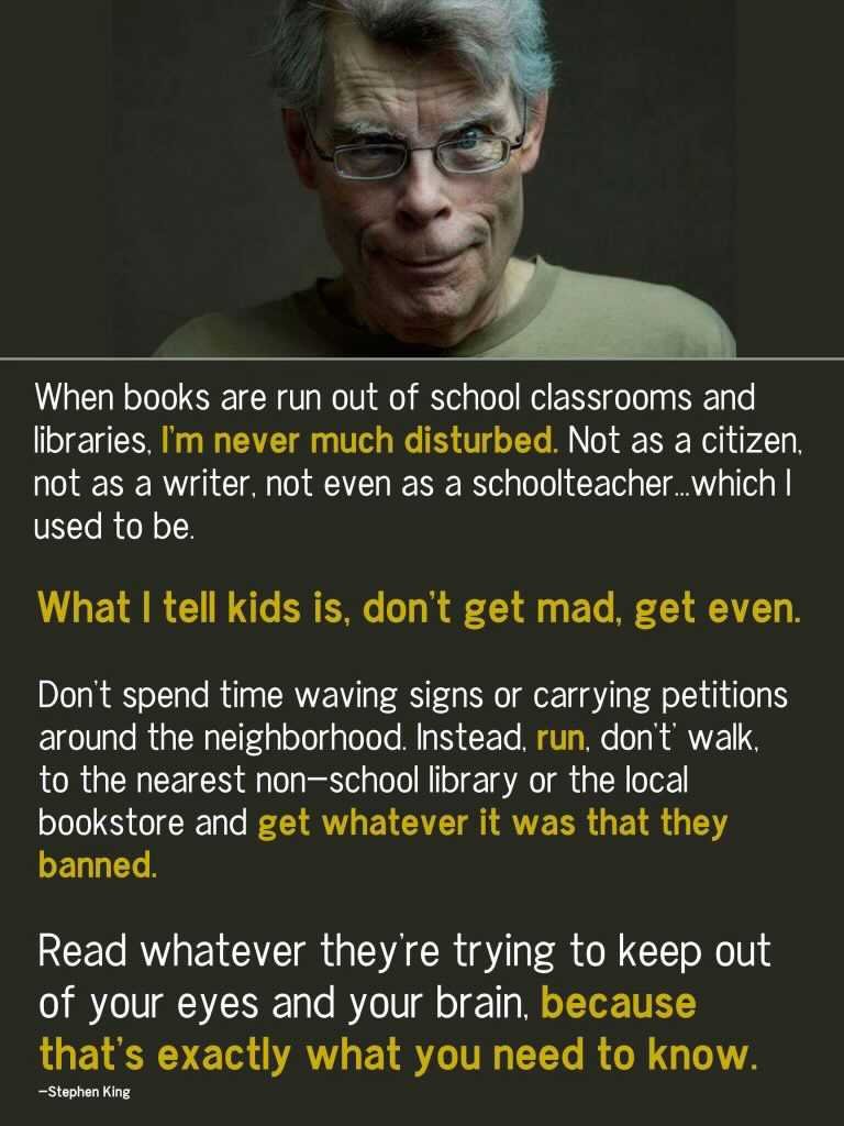 If you are a student reading this thread, Stephen King has some advice: