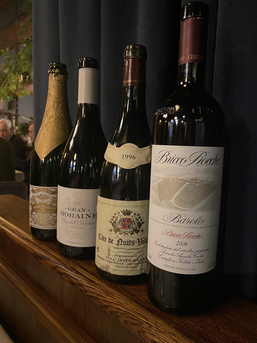 Great dinner <a href="/RestaurantNoize/">Noize Restaurant</a> last night… flawless courses and hospitality. Even better with gorgeous amazing friends. I brought the Jayer Gilles and bought the Andre Clouet was was magic