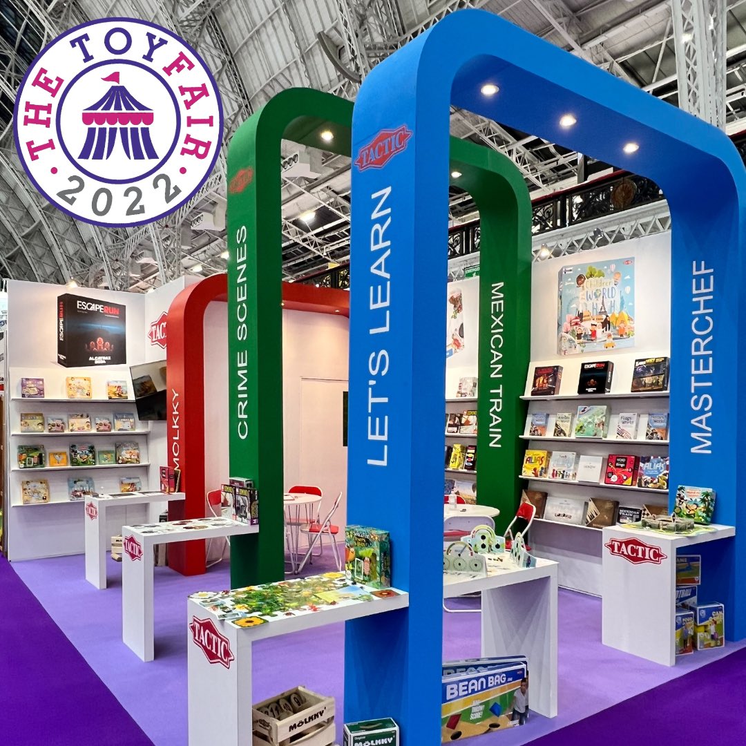 Thank you to everyone who visited us <a href="/toyfairuk/">Toy Fair</a> this week. We’re looking forward to launching lots of new games this year! #ToyFair2022 #TacticGames #boardgames