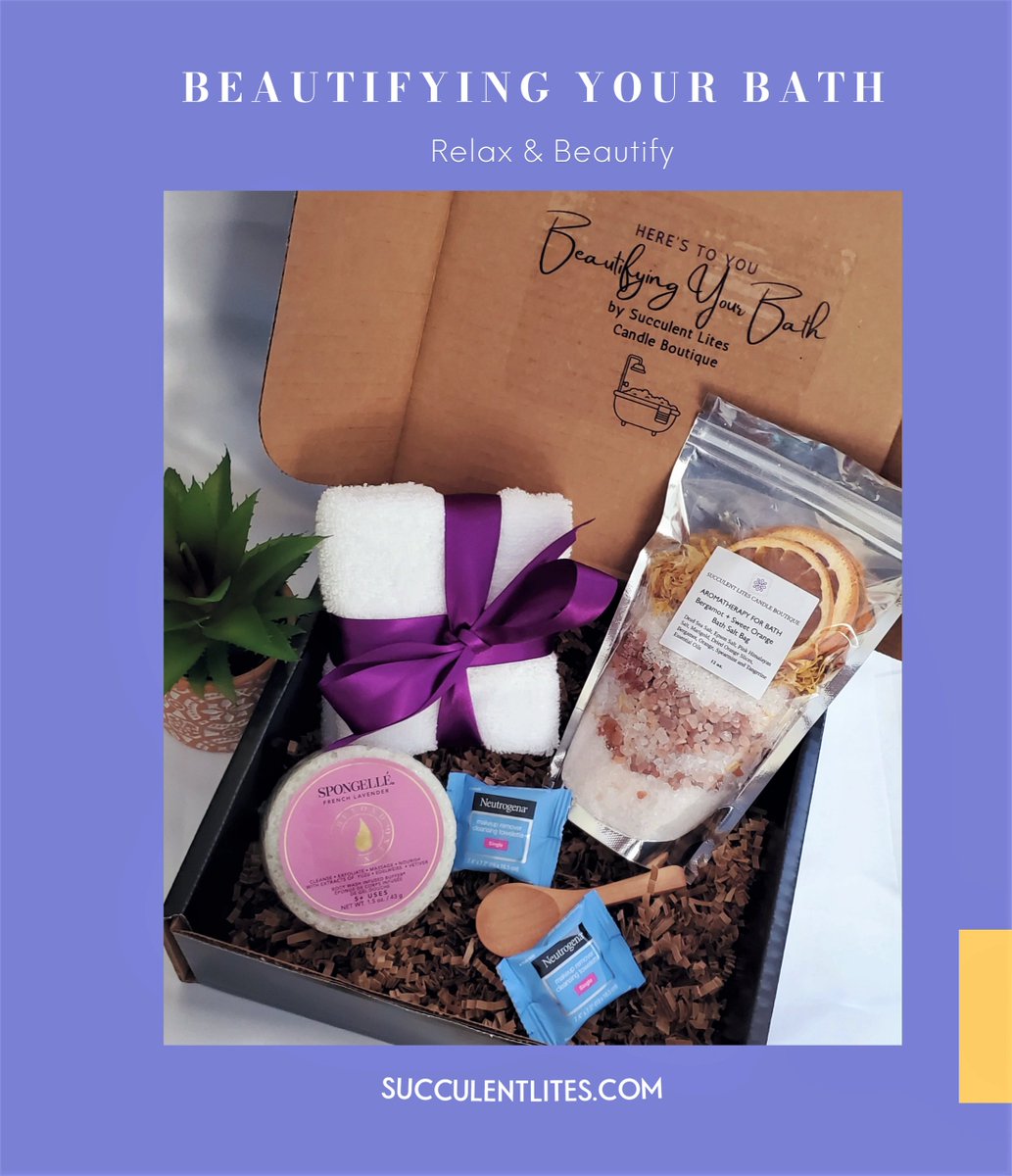 Its your time! Beautify yourself!!

Beautifying Your Bath Self-Care Box available at succulentlites.com

#selfcaretime #beautifyme #itsmetime #soakandrelax #soakandbeautify #self-care #valentinesgift #everydaygift