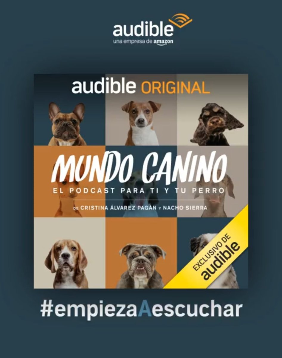 Escucha Mundo Canino, Cristina Álvarez Pagán y <a href="/NACHOSIERRA1/">Nacho Sierra oficial</a> nos ayudan a entender como se sienten en todo momento 
🎧👉adbl.co/3rSKgBK
#empiezaAescuchar #Audible #podcast <a href="/Audible_ES/">Audible.ES</a>