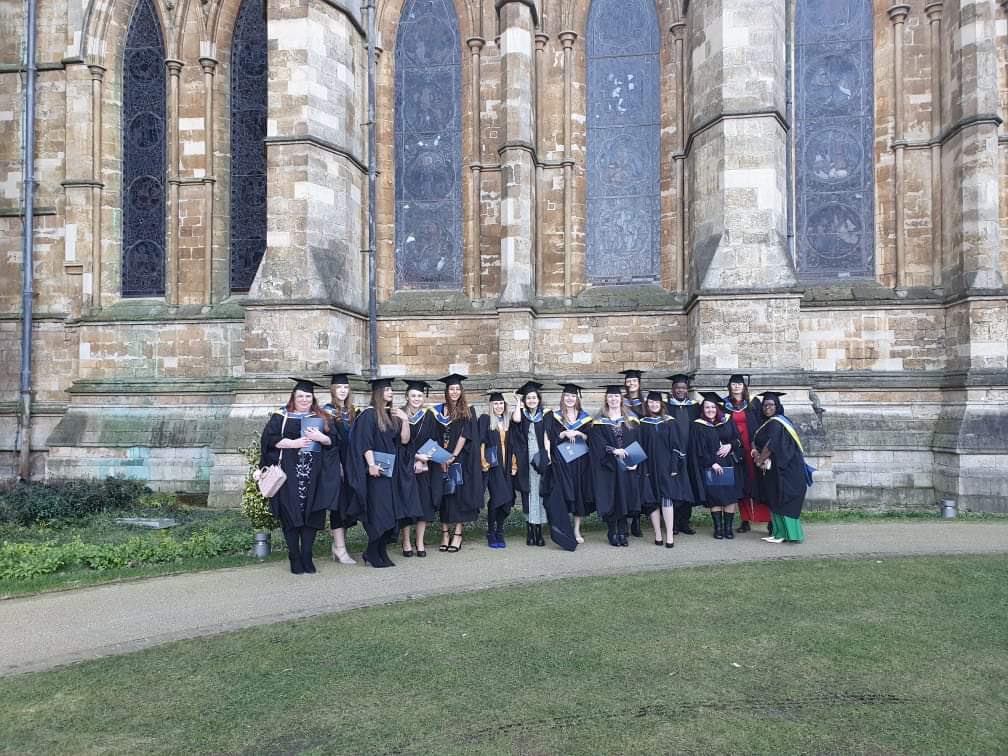 The__Hough's tweet photo. Happy Graduation Day 👩🏼‍🎓 Had the best day celebrating with my amazing cohort. Feel so lucky to have met such wonderful people. So proud of what we have all achieved 💚💚 https://t.co/xsqg9EW7bs