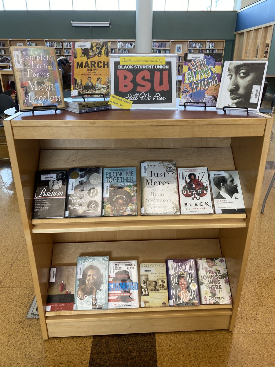 Next time you're in the library, check out our book display! Thanks <a href="/A2SkyLibrary/">Skyline Library</a> 🙌🏾 Knowledge is power, perspective is EVERYTHING! Find your own truth 🤎 #stillwerise