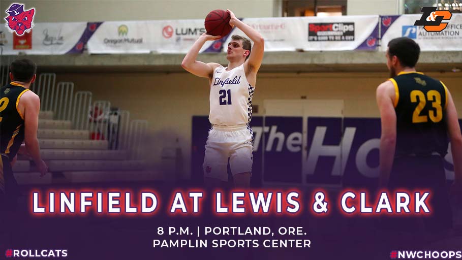 linfieldmbb's tweet image. GAMEDAY🏀| The &apos;Cats are going for a third straight win in Portland tonight to open the second half of NWC play.

⏰8 p.m. (PST)
📍Pamplin Sports Center
📺📊bit.ly/3rSWL08
🔊bit.ly/3o9ABpr

#RollCats | #NWCHoops | #D3Hoops