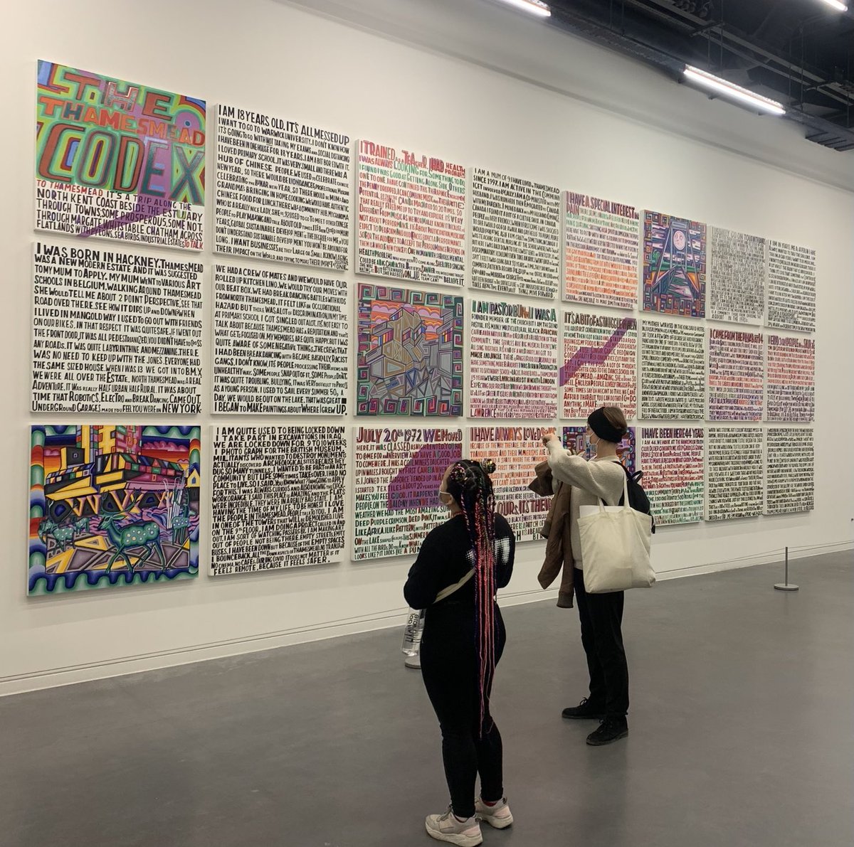 BobandRoberta's tweet photo. This weekend visit the newly installed #thamesmeadcodex ⁦@Tate⁩ Modern https://t.co/Fq5d1xJzkw