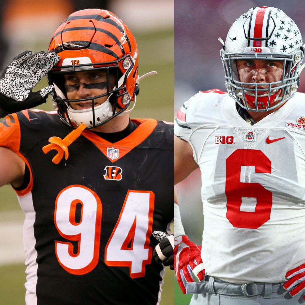 MrOH1O's tweet photo. Cincinnati Buckeyes

5 former Buckeyes will be starting for the Bengals in the AFC Championship game.

Eli Apple 
Vonn Bell
Isaiah Prince
Sam Hubbard
Joe Burrow https://t.co/JJ8cim7q3u