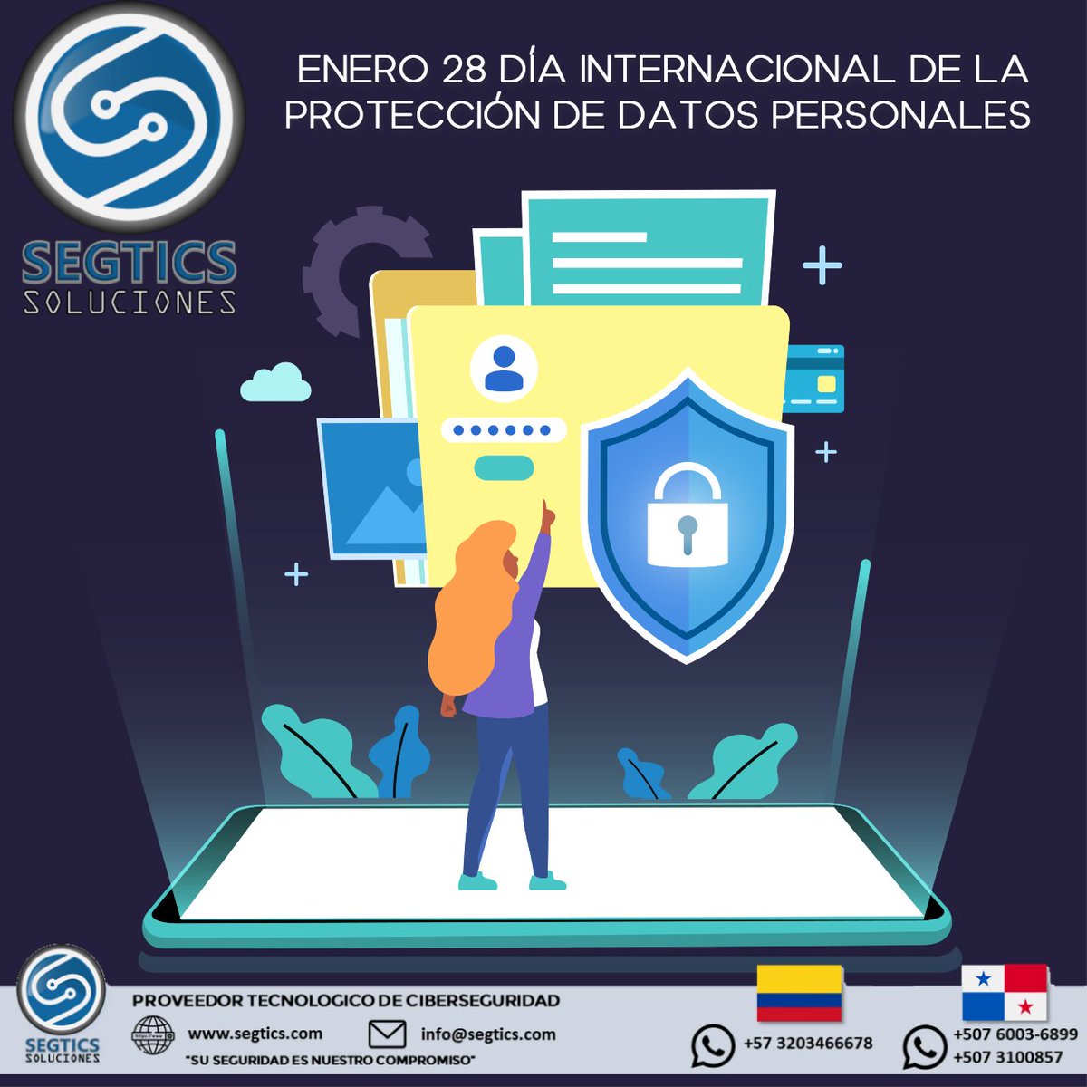 🛡️El derecho a la VIDA PRIVADA origino el Convenio 108 del Consejo de Europa,  todo individuo debe garantizársele que sus datos de carácter personal sean protegidos y manejados bajo las normas de privacidad.

💡Es un deber de todos!!!
#28enero