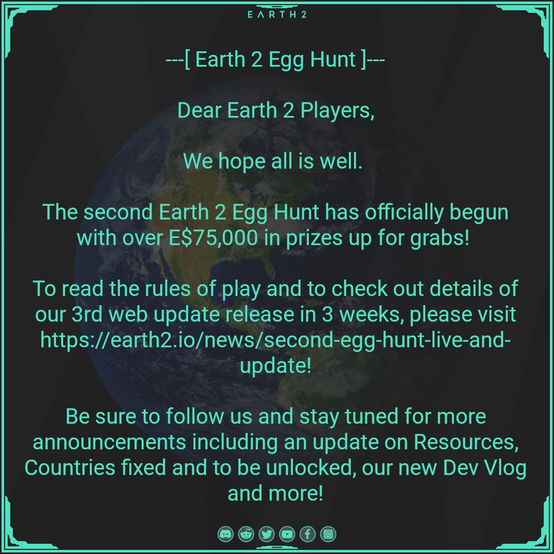earth2io's tweet photo. Earth 2's egg hunt is now here!

https://t.co/iSqTnYnf3j

#earth2 #Metaverse #earth2EggHunt2022 https://t.co/I7L91RszhZ