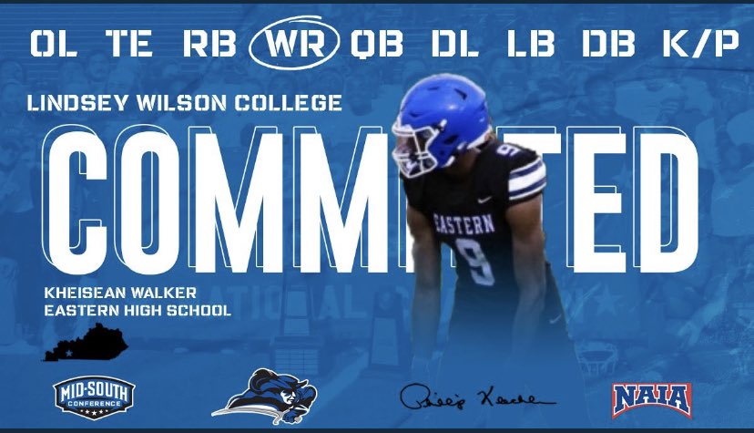Kheisean Walker (@kheiseanwalker) on Twitter photo 1000% COMMITTED 🔵⚪️⚔️@_CoachGonzLWC <a href="/CoachYohn/">TheReal_CoachYohn 🐏</a> <a href="/LindseyWilson/">LindseyWilson</a> <a href="/yaboyD3/">yaboyd3</a> @LWC_Football <a href="/CoachKleckler/">Phil Kleckler</a> 1000% COMMITTED 🔵⚪️⚔️@_CoachGonzLWC <a href="/CoachYohn/">TheReal_CoachYohn 🐏</a> <a href="/LindseyWilson/">LindseyWilson</a> <a href="/yaboyD3/">yaboyd3</a> @LWC_Football <a href="/CoachKleckler/">Phil Kleckler</a>