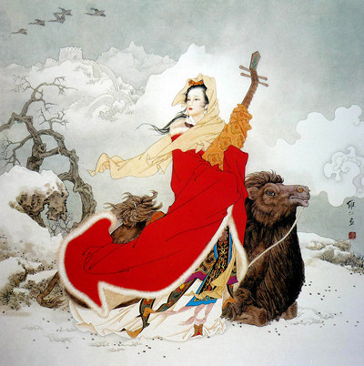FromEnchanted's tweet image. Wang Zhaojun is one of the four beauties of ancient China. She was selected to be a concubine for Emperor Yuan but refused to bribe the portrait painter to enhance her looks so he altered her appearance to add warts. The Emperor dismissed...
🖼️ Unknown
#mythologymonday