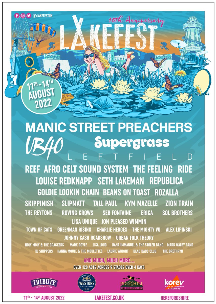 🚨 Calling all Early Birds 🚨

We can't wait for Lakefest 2022 and we hope you feel the same! You've still got time to nab Early Bird tickets to see THIS epic line up – secure yours before sales end on 31st January: ww2.theticketsellers.co.uk/tickets/lakefe…