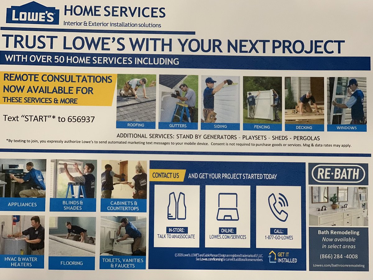 Come in and see us at Store 542 for all of your home installation needs. We offer Installation on Roofing, Gutters, Siding, Fencing, Decking, Doors, Sheds &amp; Barns, Windows, Playsets, and Generators <a href="/shanejthompson/">Shane Thompson</a> <a href="/BrooklynPotter5/">Brooklyn Potter</a> <a href="/AttingerSam/">Sam_attinger@yahoo.com</a> @NXeloures27 <a href="/NickPompilio/">Nick Pompilio</a>
