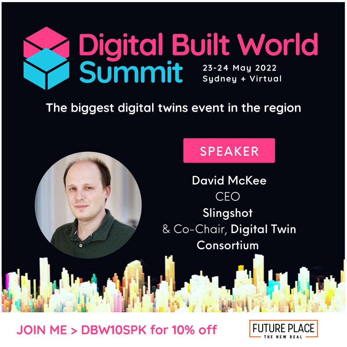 SlingshotSims's tweet image. Join our CEO David McKee at the BIGGEST digital twin event in the region. Learn more about:
👥Smart cities
👥Construction and digital infrastructure 
👥Optimisation of capital planning

#digitalbuild #digitalbuiltworldsummit #digitalconstruction