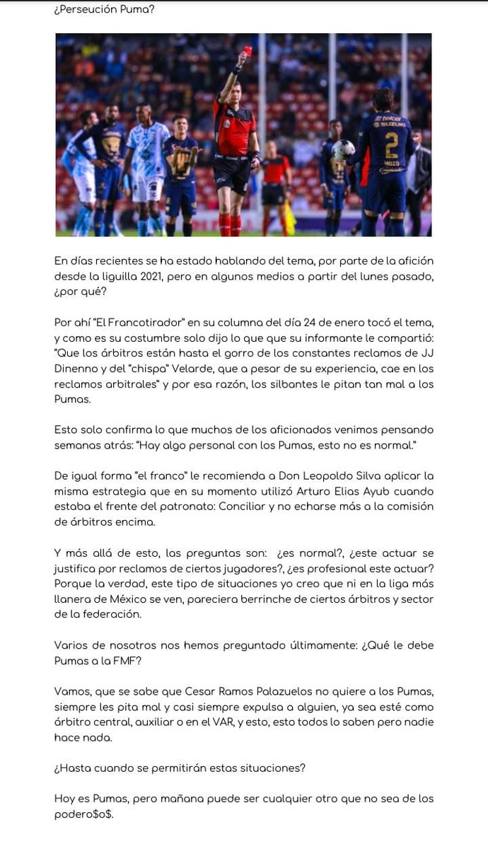 CapirotadaD's tweet photo. Les presentamos una nota hecha por nuestro compañero @gilao_pumas. https://t.co/53SvLLBsFY