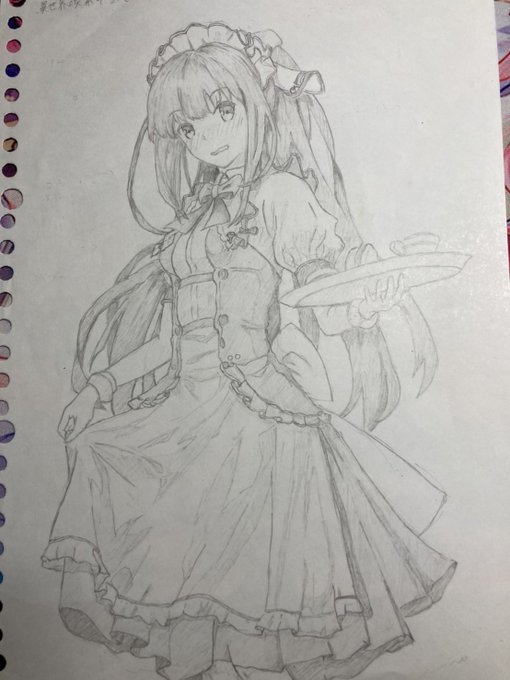 絵の反応が気になる友達のイラストを載せてと頼まれたので載せます。50いいねでTwitter 始めるらしいです。 