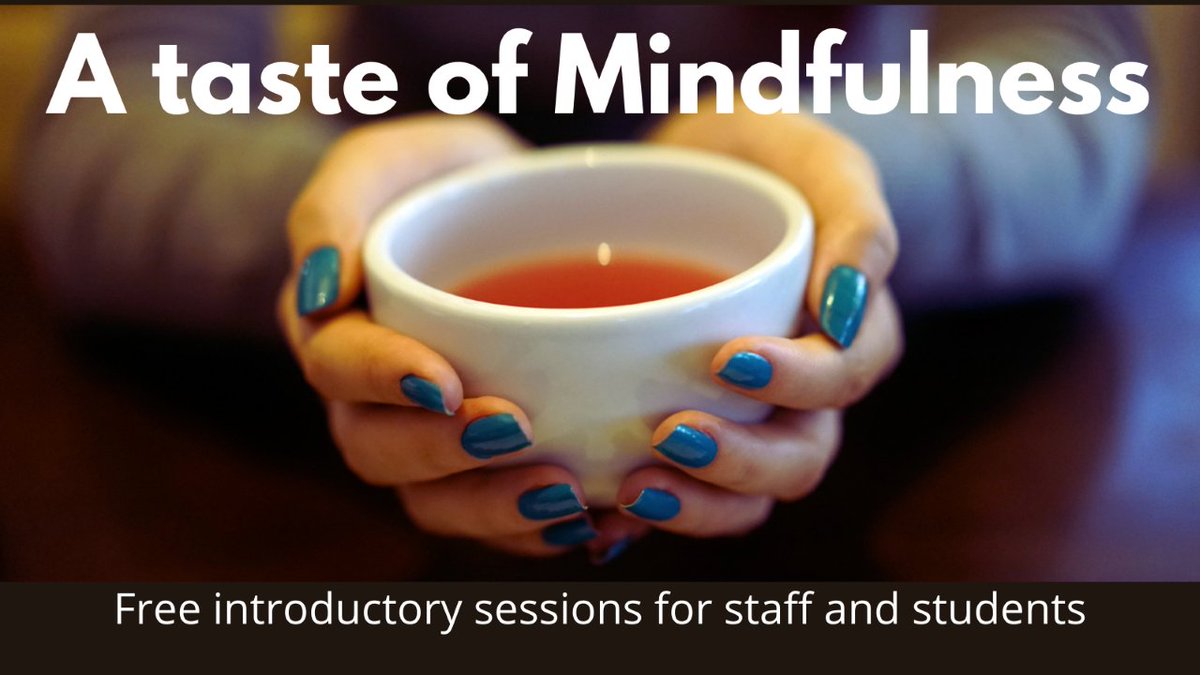 Heard of mindfulness but not sure whether it is for you? The Chaplaincy have teamed up with Mindful in the City to offer 3 FREE stress busting 1:15min sessions to staff and students. Session 1 Feb 3rd at 12:30 Find out more and get your Zoom link here: bit.ly/33Ov4hj