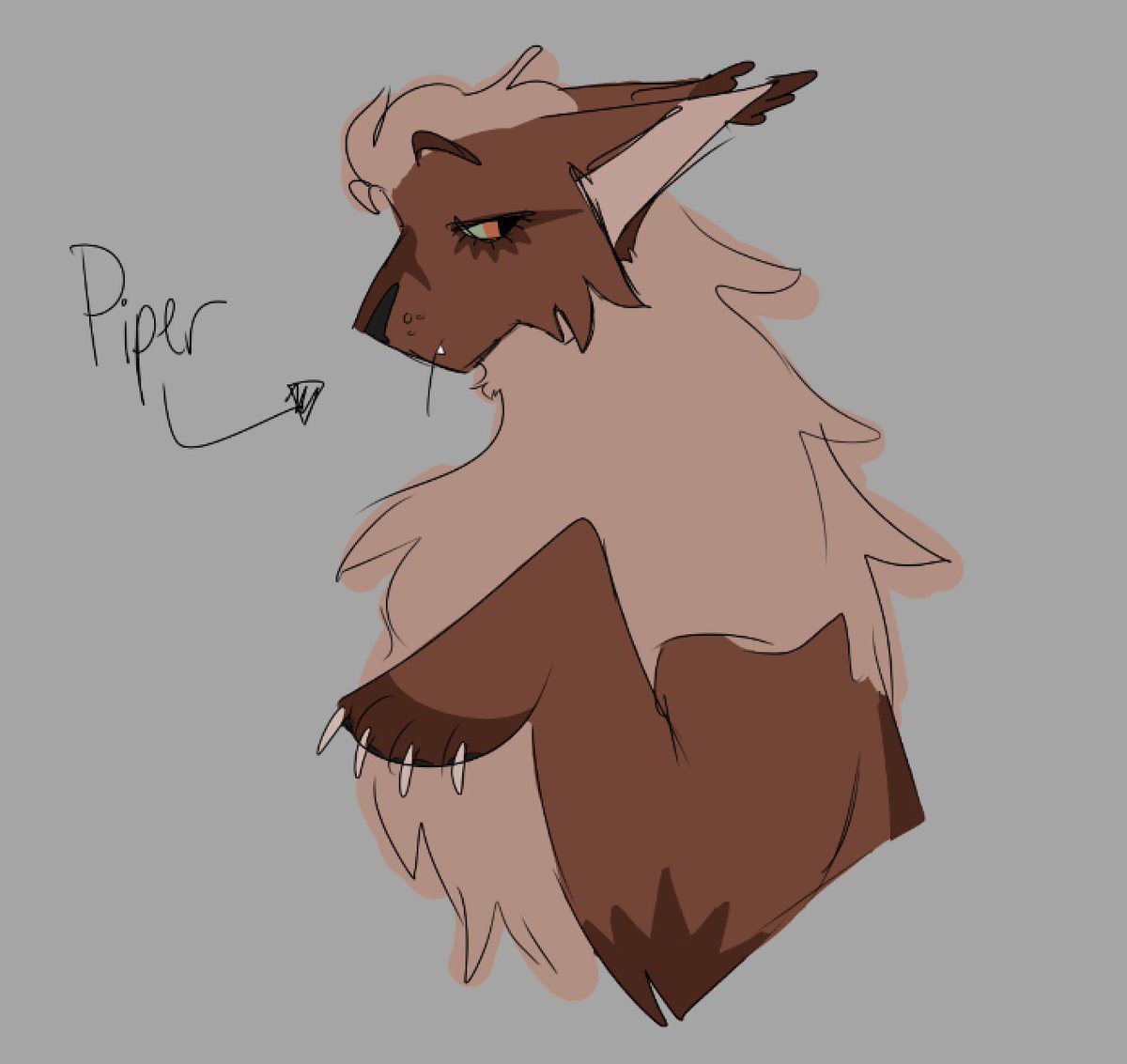 lochnessghost's tweet photo. redraw of a random warriors oc named piper from 2016 . my girlfriend is named piper too which is ha ha funny! https://t.co/3hBvW8e4dm