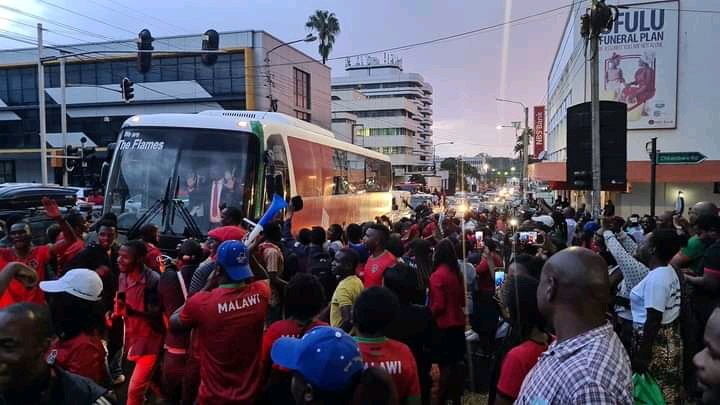 Welcome back home the Flames of Malawi #TeamMalawi