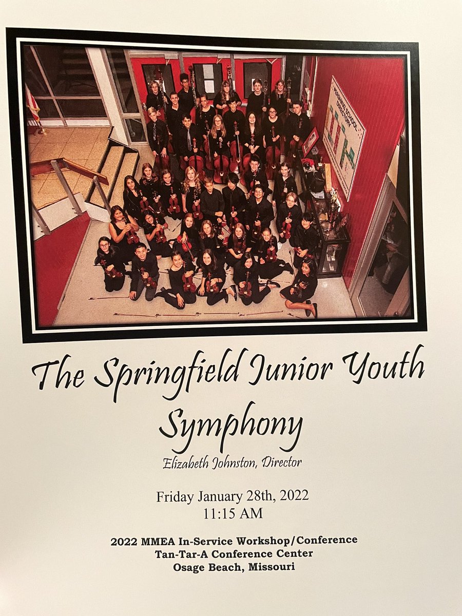 3rd <a href="/officialSPS/">Springfield Public Schools</a> MMEA performance of the day, The Springfield Junior Youth Symphony! Congratulations SJYS!