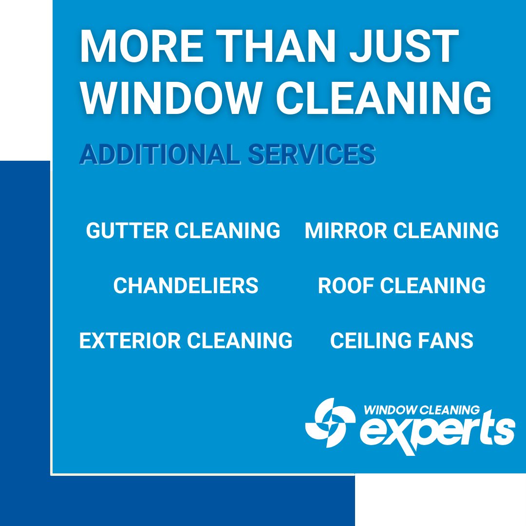 We are so much more than your traditional company who ONLY offer window cleaning services.

We offer multiple add-on services! These services can be added with the purchase of a primary service.

Call us to learn more about our additional services.

#SoftWashing #ShowOffYourHome