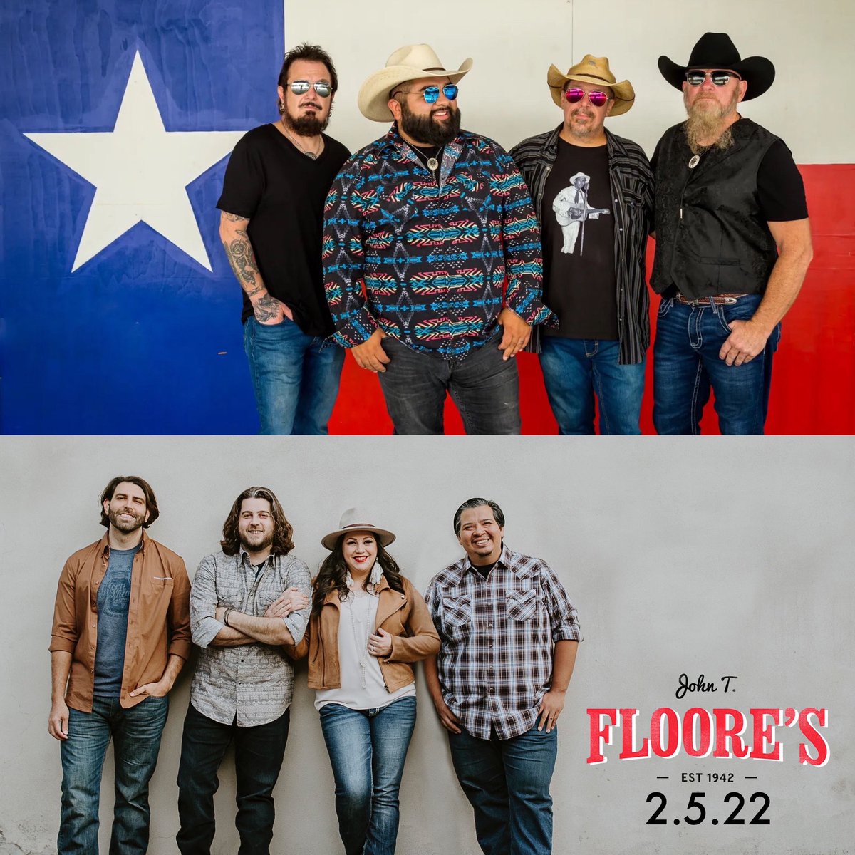 Mark your calendar’s!!  2/5 at <a href="/Floores/">John T. Floore's</a>  with our friends <a href="/KinFaux/">Kin Faux Music</a>    It’s going to be a good night!!