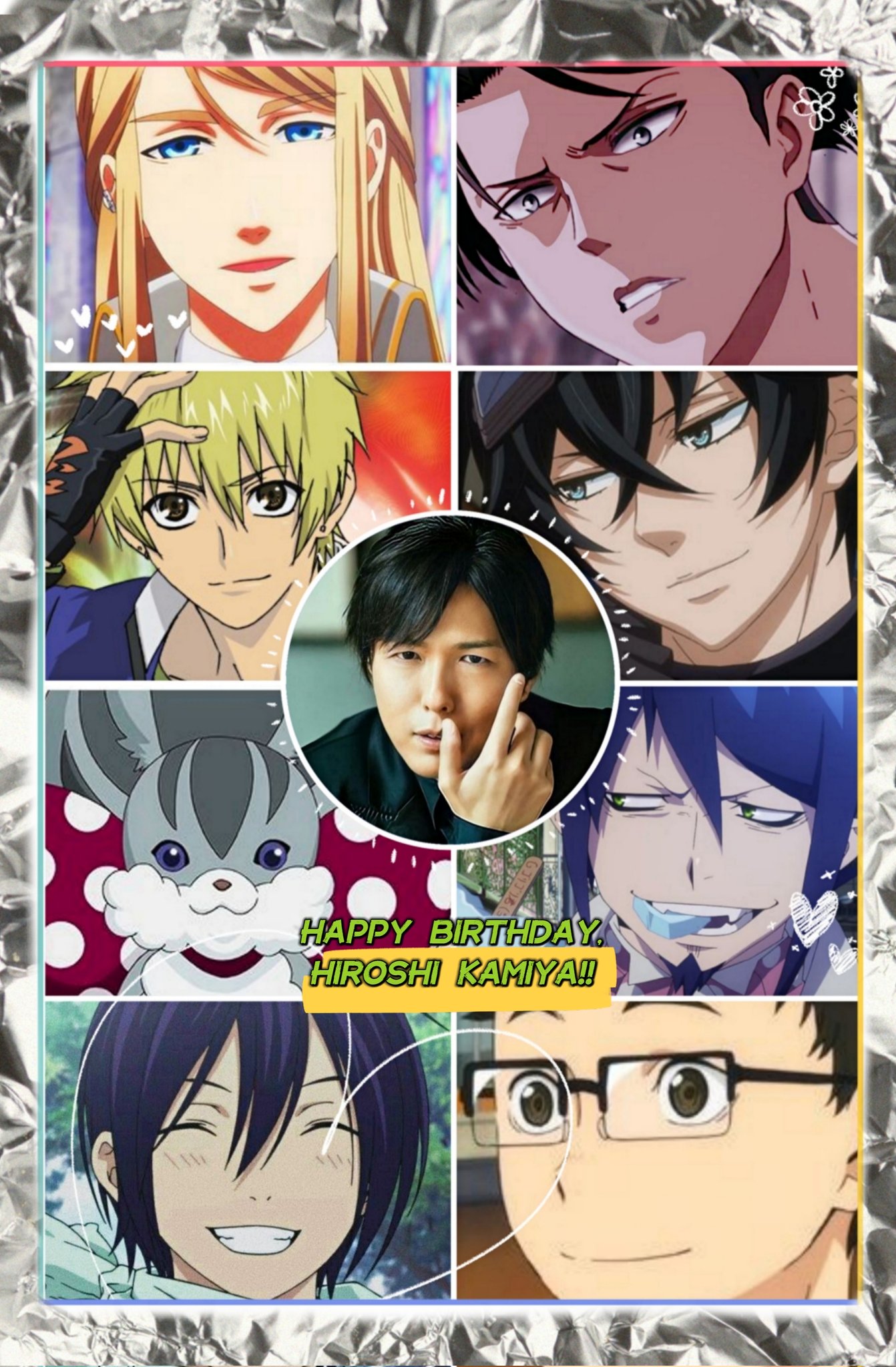 Happy Birthday to a real legend, Hiroshi Kamiya!!         