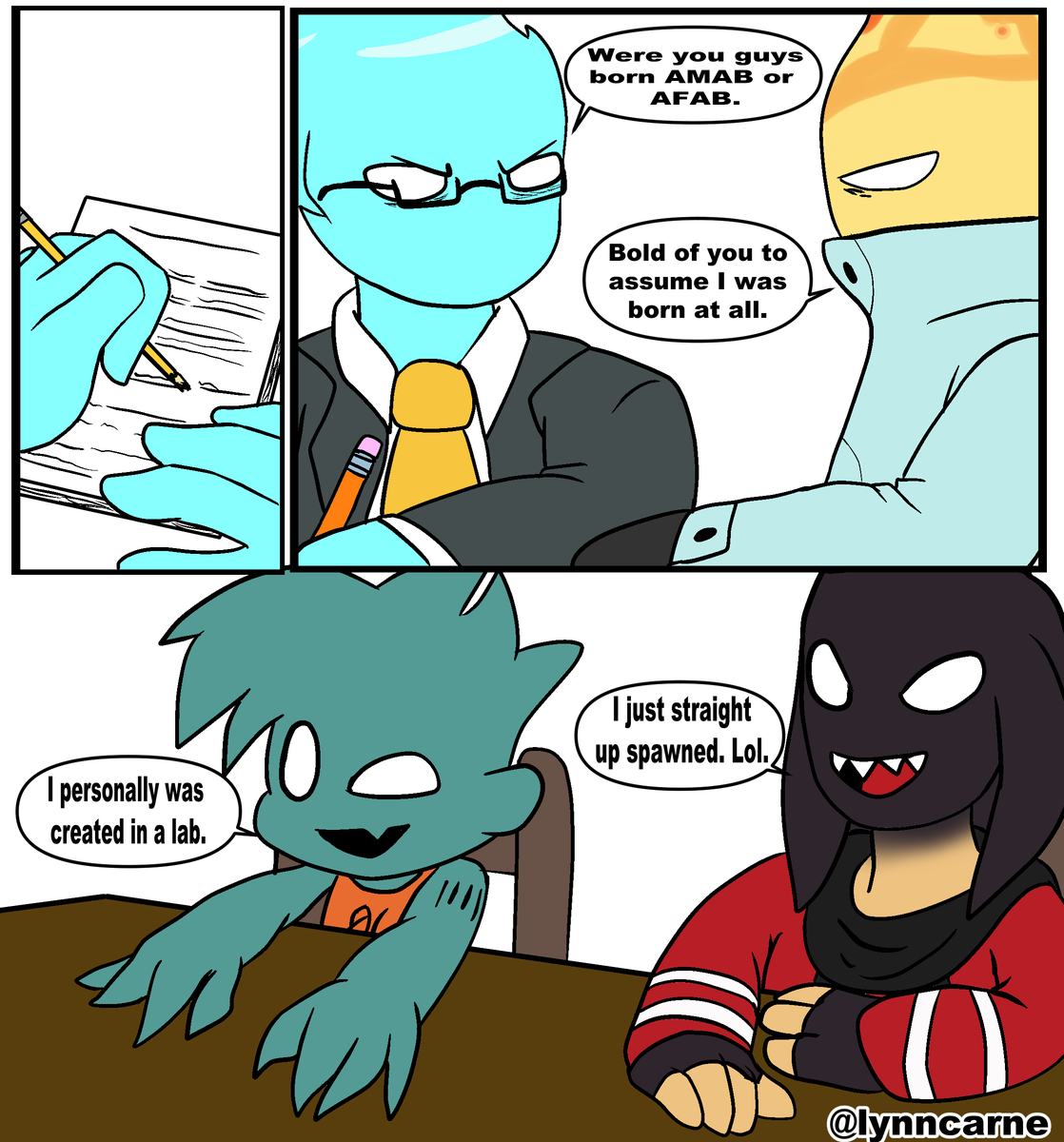 lynn_carne's tweet photo. '' Paperwork''
 Note: AMAB/AFAB is acronym for assigned female/ma'le at birth.

Credit for Solazar and AGOTI:.@SugarRatio and Daidem and Subject 06:.@Tenzubushi 

#digidevil #fnfsolazar #fnfdaidem #fnfsubject06 #fnfagoti #fnfentity https://t.co/V05yDg1p6e