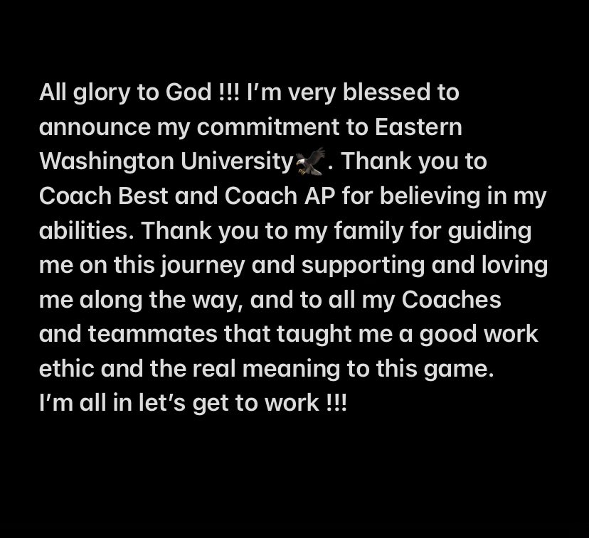 TalonBetts3's tweet photo. 🦅🔴⚫️COMMITTED⚫️🔴🦅 @CoachBestEWU @CoachPrier @marcanderson_ @CoachChapin @BrandonHuffman @RylandSpencer @RochesterFBall @CascadiaPreps @RealEricTrent  @manley_tnt @CaliDQ @GoRHSWarriors https://t.co/UQkwjw8rvQ