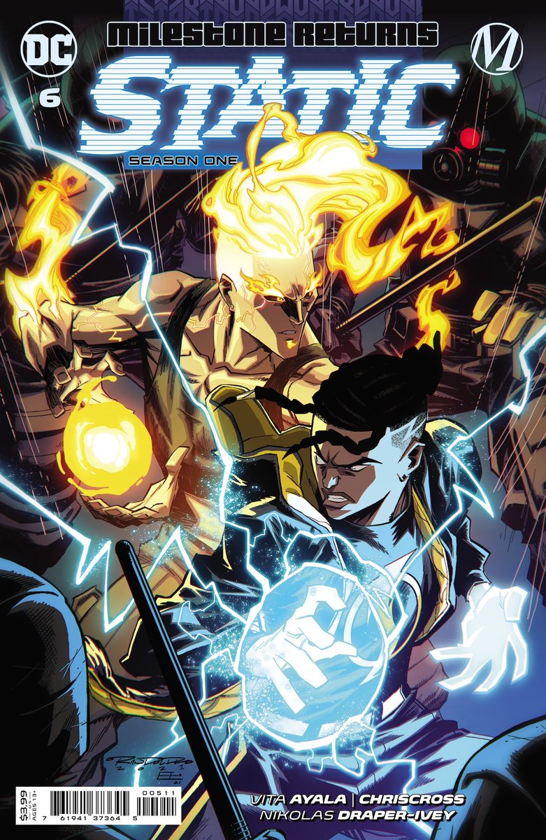 BuzzComics's tweet photo. Un aperçu de Static: Season One #6 par Vita Ayala (@definitelyvita) et Nikolas Draper-Ivey chez @DCComics #DCComics #Static #StaticShock #MilestoneComics #MilestoneReturns https://t.co/VR5Tqc2kxF https://t.co/ilwVCk4ohM